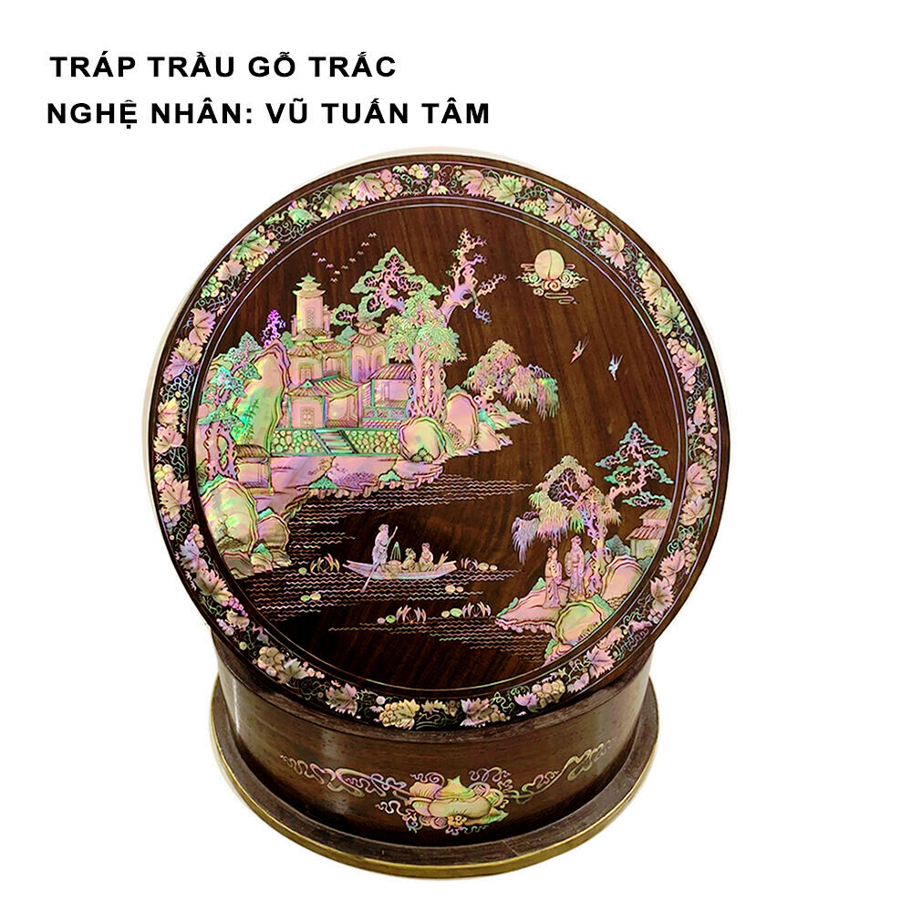 Tráp trầu gỗ trắc Tâm Trang